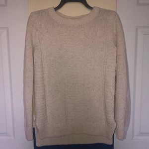 Cream knit cotton sweater